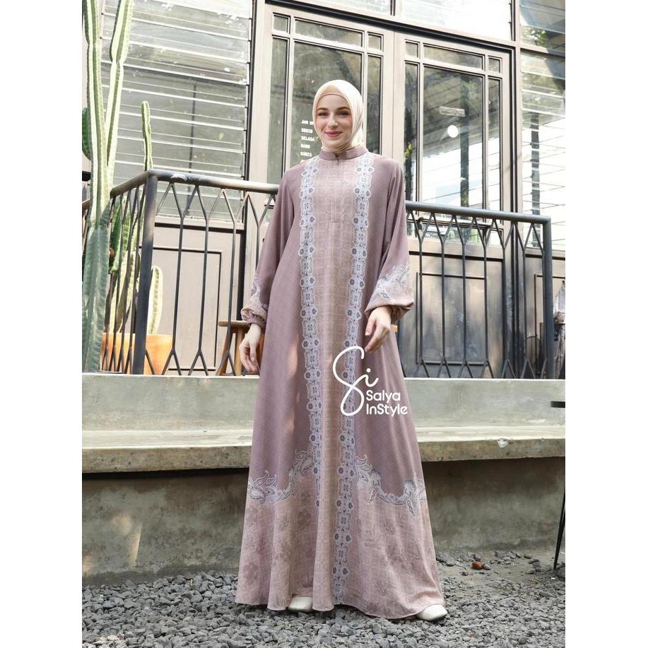 AYANA DRESS by Salya InStyle - gamis cantik muslimah dengan model simple dan elegant