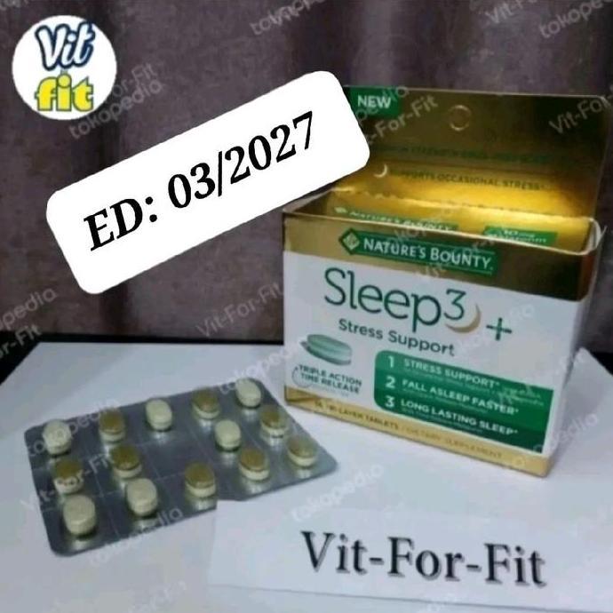 Nature's Bounty Sleep 3+ Stress Support - 14 tabs / strip