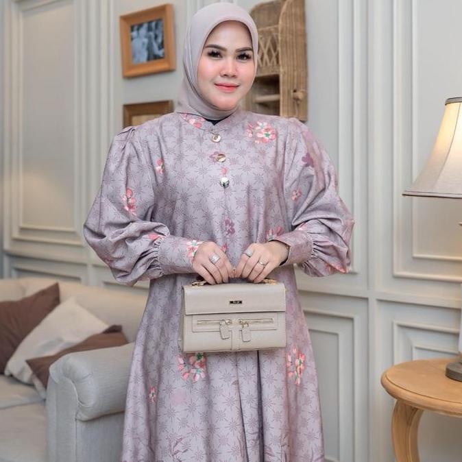 Levina Snature Dress | Gamis Dress Remaja Dewasa Baju Kondangan Mewah Simple