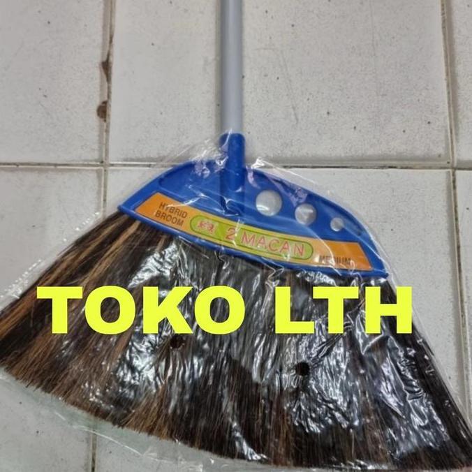 SAPU LANTAI IJUK KIPAS 2 MACAN HYBRID MEDIUM FAMILY BROOM
