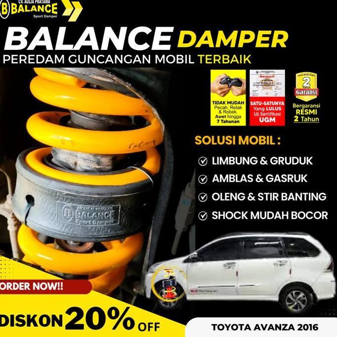 peredam guncangan mobil" BALANCE " KHUSUS AVANZA 2010-2016