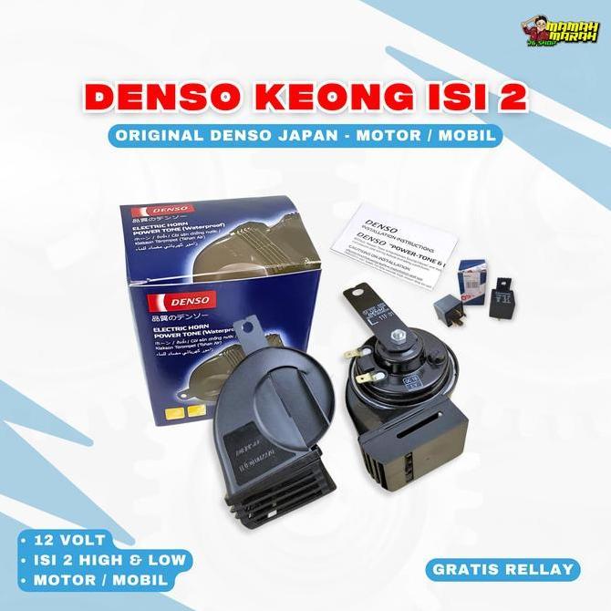 KLAKSON KEONG DENSO ORIGINAL KLAKSON KEONG MOTOR MOBIL DENSO KEONG WATERPROOF KLAKSON DENSO  MOTOR K