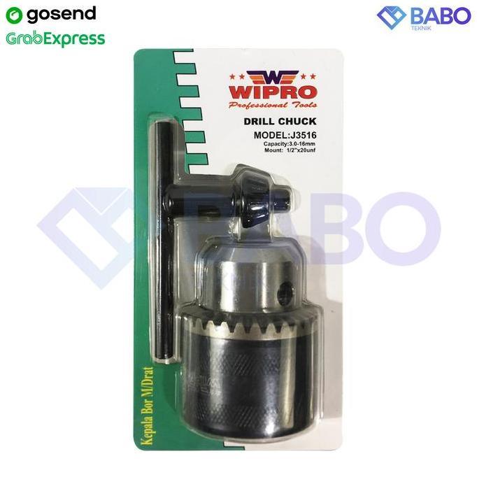 Kepala Chuck Bor Model Drat Size 16mm 16 mm WIPRO