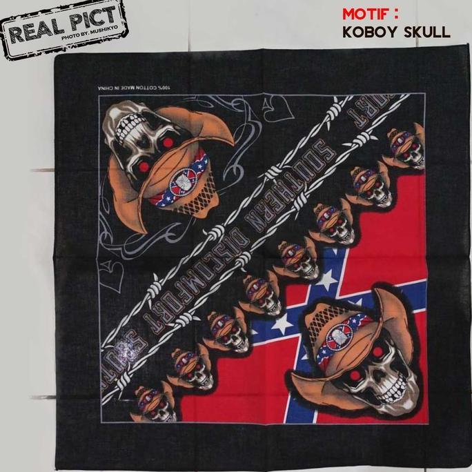 Bandana Tengkorak Skull Slayer Biker Scarf - Katun