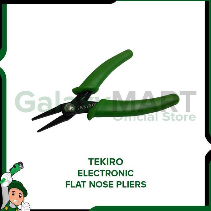 TEKIRO Electronic Flat Nose Pliers / Tang Plat Elektronik 5 Inch