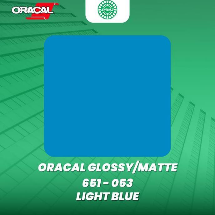 Sticker Oracal 651-053 LIGHT BLUE (GLOSSY/MATTE)