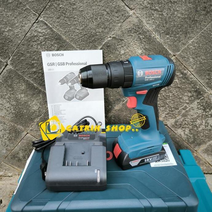 Bor Bosch GSB 185 Li Bor Baterai Bosch 18V Brushless Bor Cordless 13mm