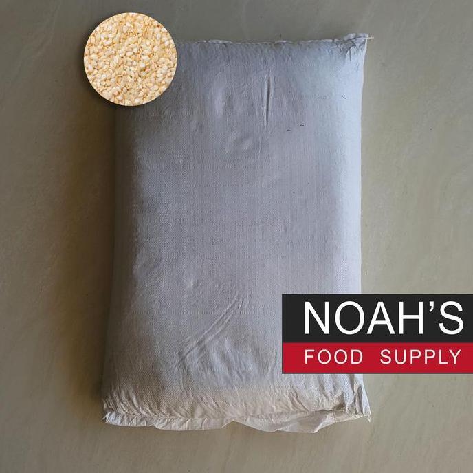 WIJEN PUTIH WHITE SESAME 25KG BIJI WIJEN 25 KG 25 KILOGRAM