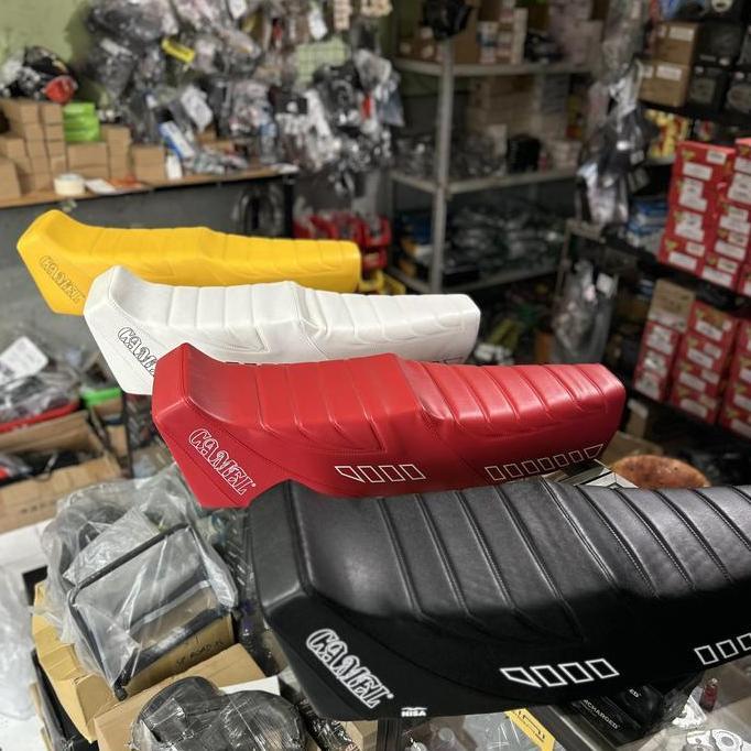 Jok NISA Camel vespa excel original italy warna merah kuning putih