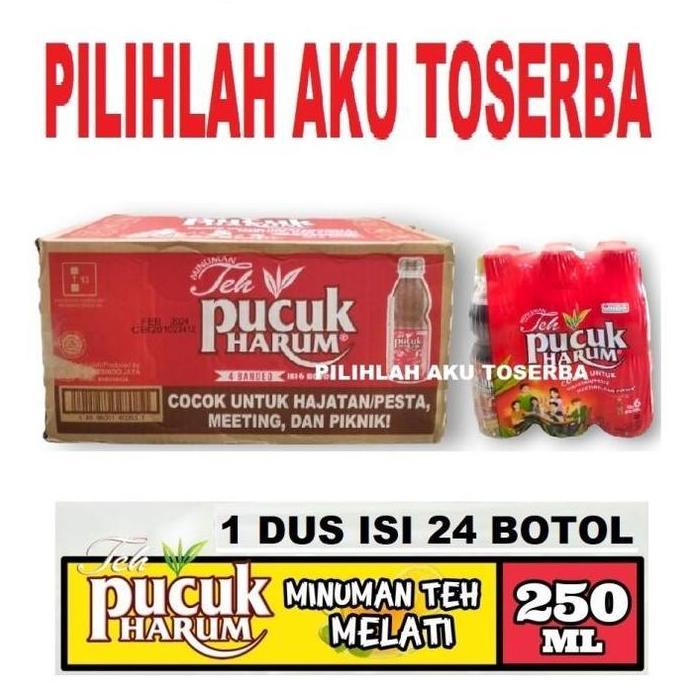 Teh PUCUK Harum Original Botol 250 ml - ( HARGA 1 DUS ISI 24 )