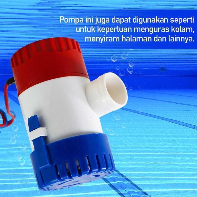 Promo| Pompa Air Celup Bilge Pump 1100Gph Ch8028 Dc 12V Submersible Pump Mini Serbaguna 1100Gph Mari