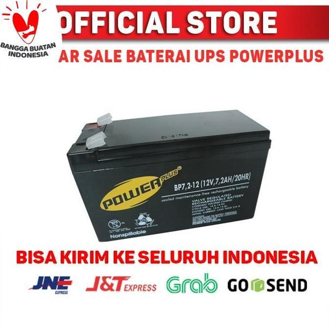 Baterai UPS 12v 7,2ah Battery UPS Aki Kering 12v 7.2ah Aki UPS Powerplus 7.2ah
