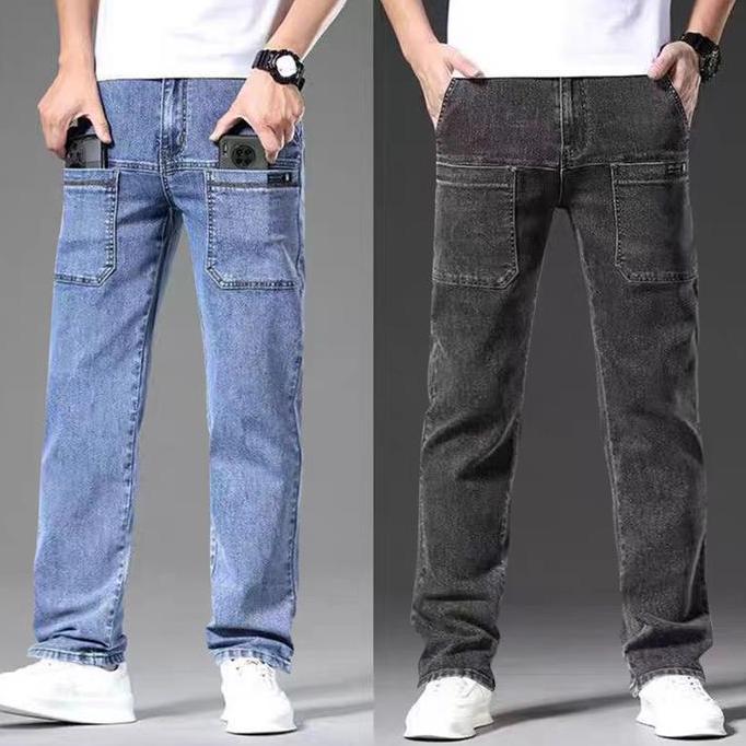Termurah Ln. Celana Jeans Pria/Celana Jeans Kargo/Celana Jeans Pria Longgar/Kulot Pria Korean