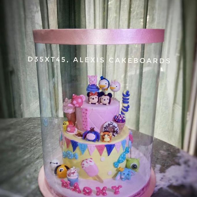 Siapkemas- Kotak Mika Diameter 30 Tinggi 45 Box Kue