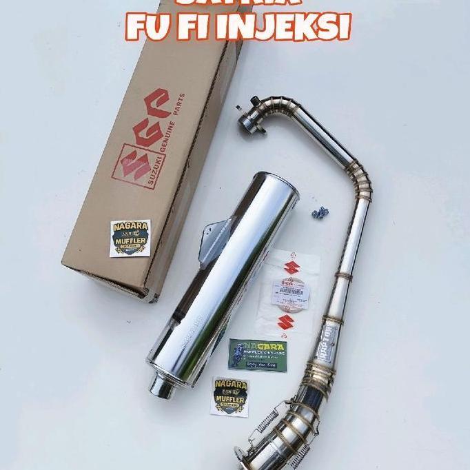 KNALPOT SATRIA FU CKD / ORIGINAL LOKAL PNP DI SATRIA FU FI INJEKSI