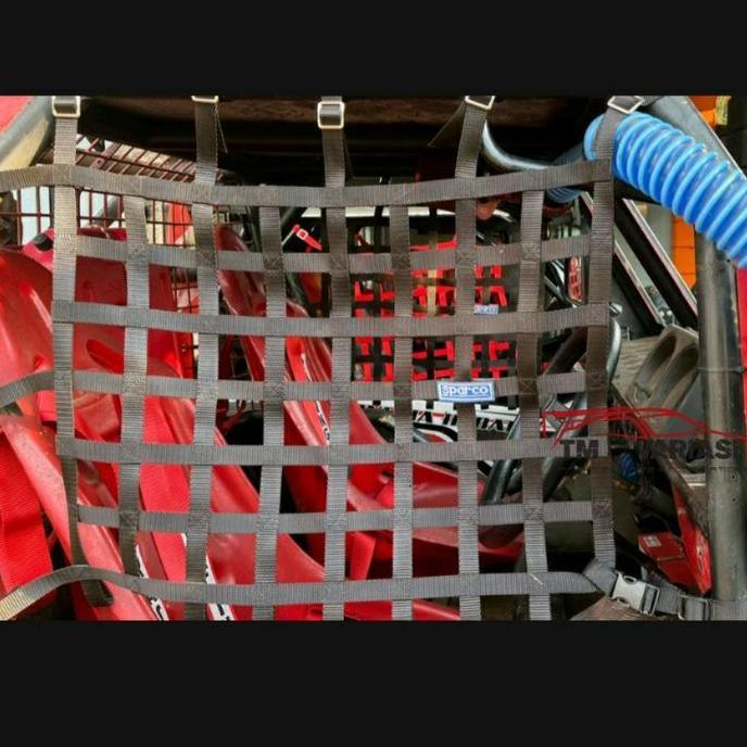 Promo Window Cargo Net Khusus OFFROAD Jaring Pengaman Kaca Jendela Hitam Diskon