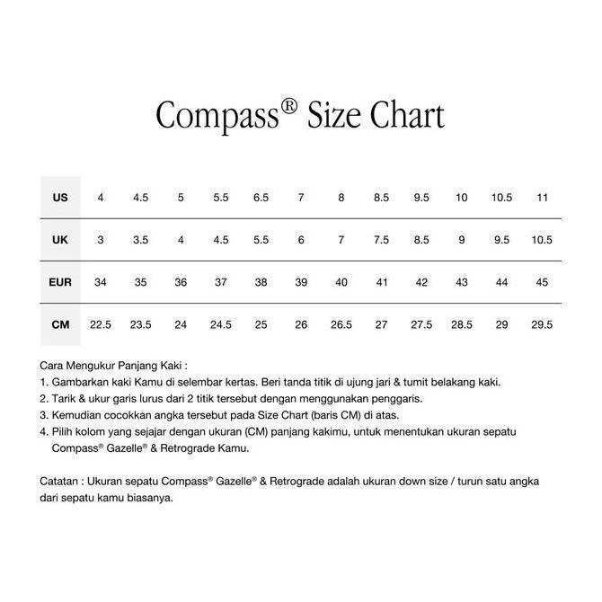 Grade Ori Sepatu Compass Retrograde Low White Blue