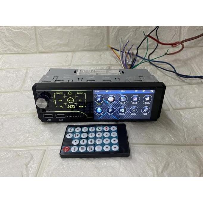 Tape Mobil Single Din Embassy Mp5 Layar Sentuh 4 Inch Usb Sd Bluettoh Restock