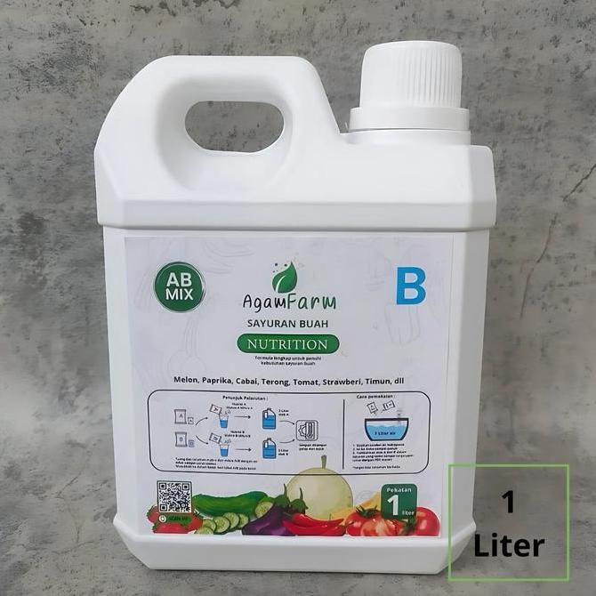 Gardensw- Nutrisi Hidroponik Ab Mix Sayuran Buah Cair 1 Liter