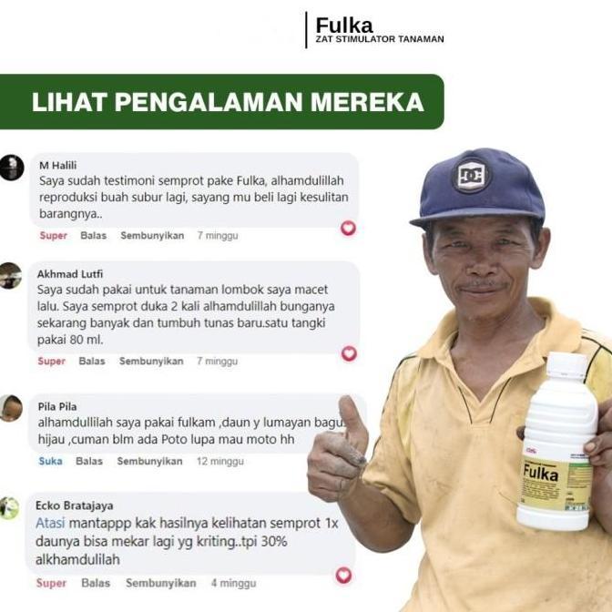 Gardensw- Fulka 1 L Zat Stimulator Tanaman Pupuk Asam Fulvat Humat Amino