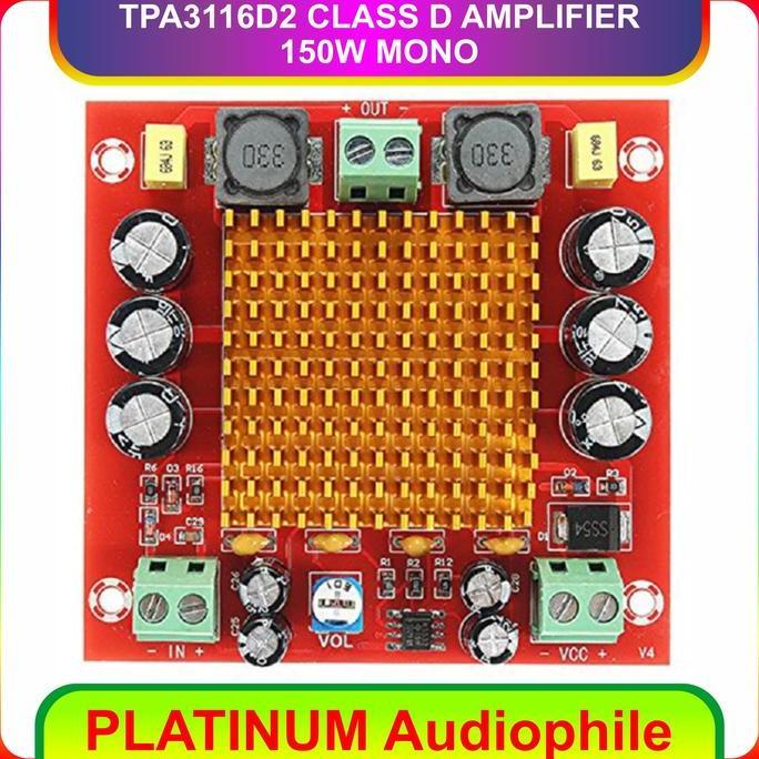 Diterium- Tpa3116 Amplifier Mono 150W Tpa3116D2 Class D Amplifier 150W Xh M544