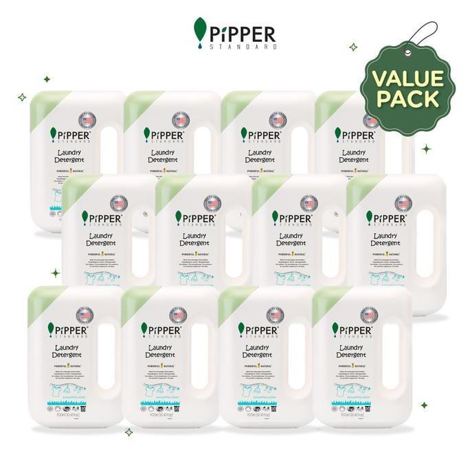 TERLARIS - PiPPER Laundry Detergent Eucalyptus Scent Value Pack 12x 900 ml