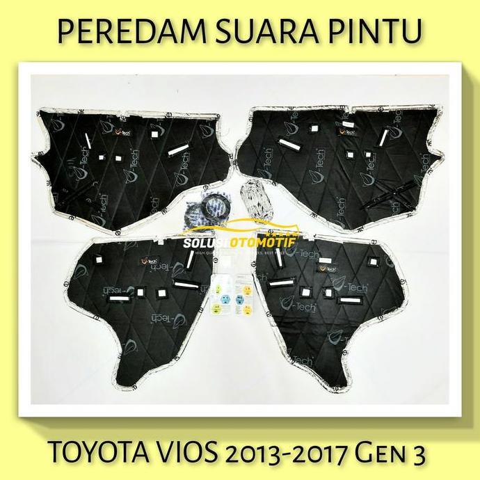 Promo TOYOTA VIOS 2013-2017 Gen 3 Peredam Suara Pintu Aksesoris Mobil VTECH Diskon