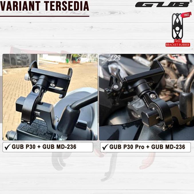 HARGA DISC - Paket GUB P30 / GUB P30 PRO Phone Holder + Breket Spion GUB MD-236