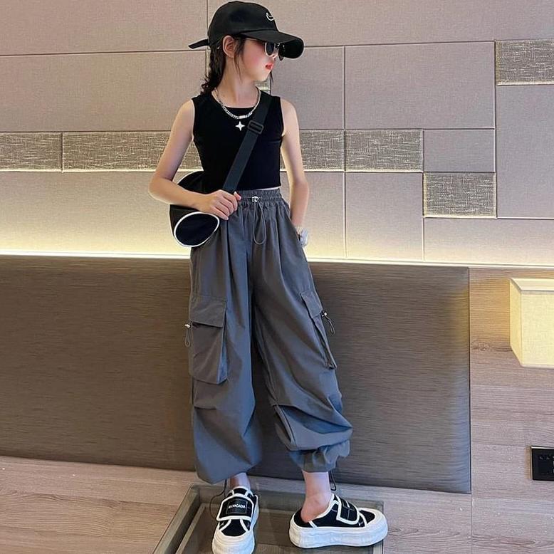 BEST SELLER CELANA CARGO ANAK PEREMPUAN CARGO PANTS CELANA CARGO ANAK IMPORT PREMIUM