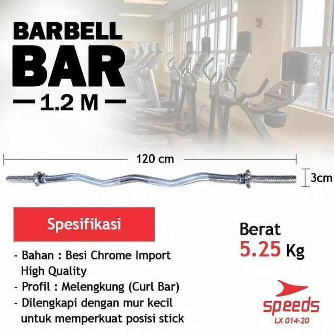 STICK BARBEL 120cm STICK DUMBELL CHROME BAR EZ Curl Fitness/Gym