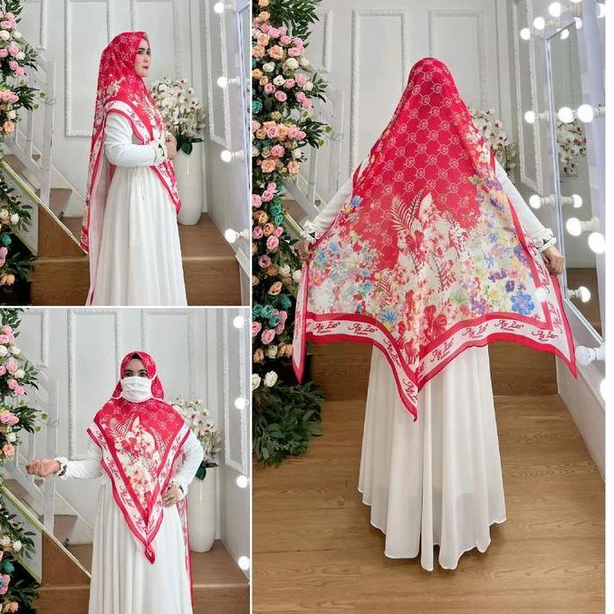 Hijab Printing-1 Bahan Cerutty Printing Square Printing Muslim Ceruty Syari
