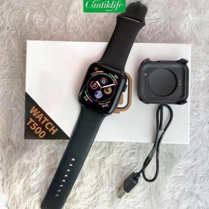 Smartwatch T500 Smart watch T 500 Jam tangan cas digital LUIS