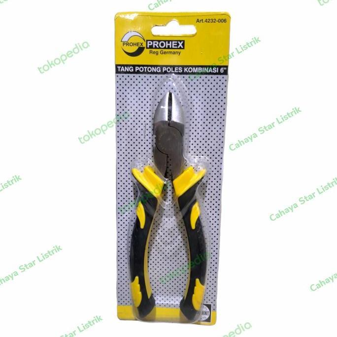 Promo PROHEX TANG POTONG 6 INCH / TANG POTONG KABEL LISTRIK PROHEX 6 INCH Diskon
