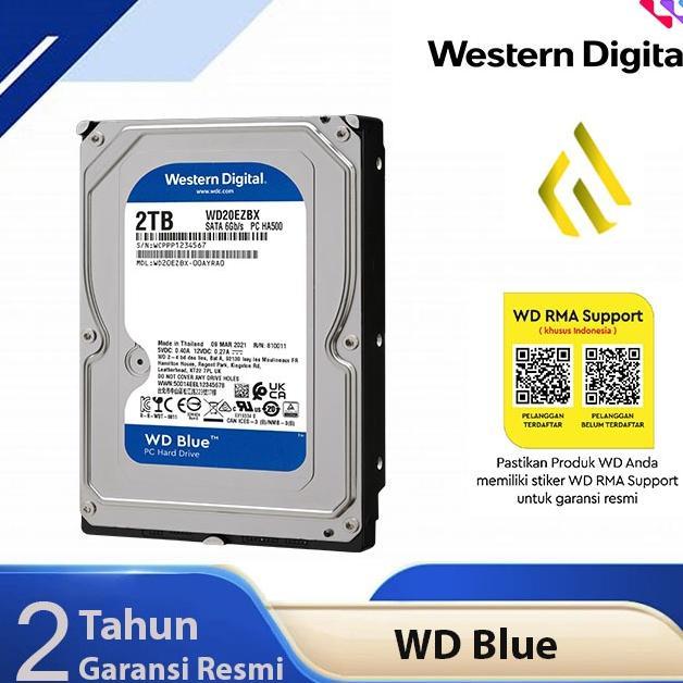 Wd Caviar Blue 1Tb 2Tb 4Tb 6Tb 8Tb - Hdd Internal Pc Desktop