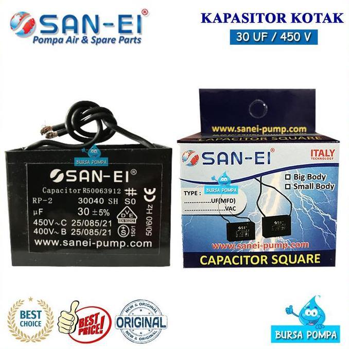 Kapasitor Capasitor SAN EI 30 UF Mikro - 450V / Kondensor Kotak Kabel BEST SELLER