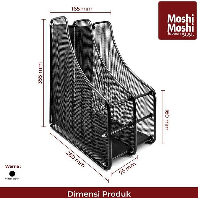 Documby- File Box Foldable Steel Rak Penyimpanan Dokumen 2 Sekat Jaring Besi