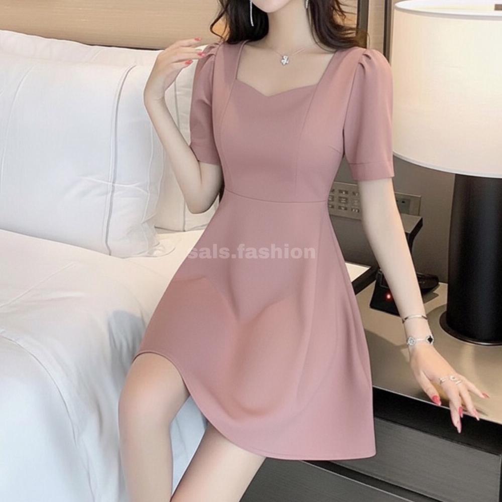 TERMURAH Dress Amber Scuba - Dress Mini Scuba Koreanstyle