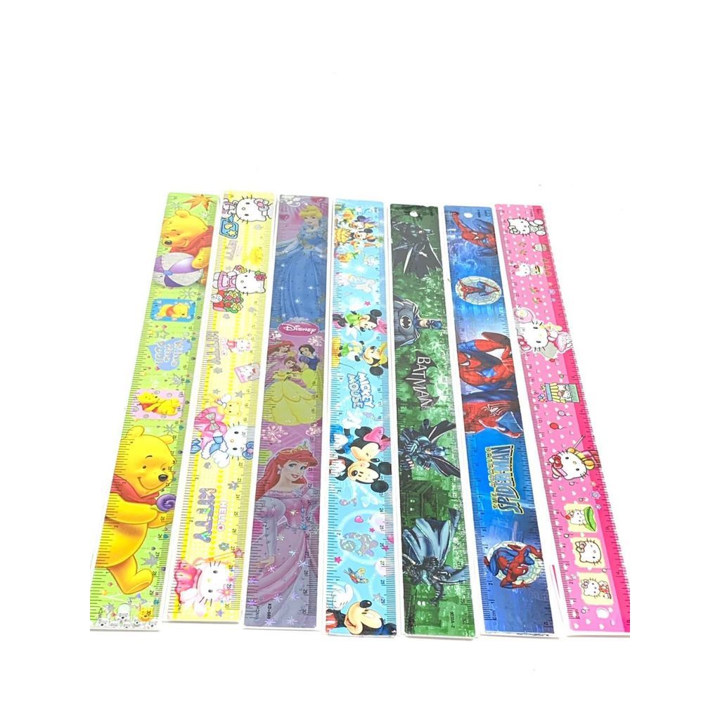 Penggaris / Penggaris BESI 30cm / Penggaris panjang fancy / Penggaris Fancy 9030