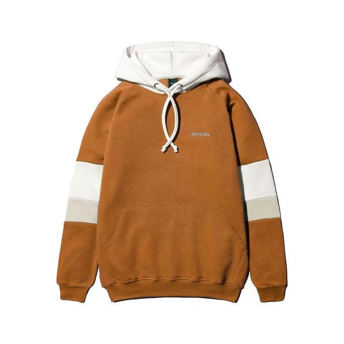 Kattoen - Jaket Twotone Alba Series Hoodie Zipper Polos Fleece 300 Gsm