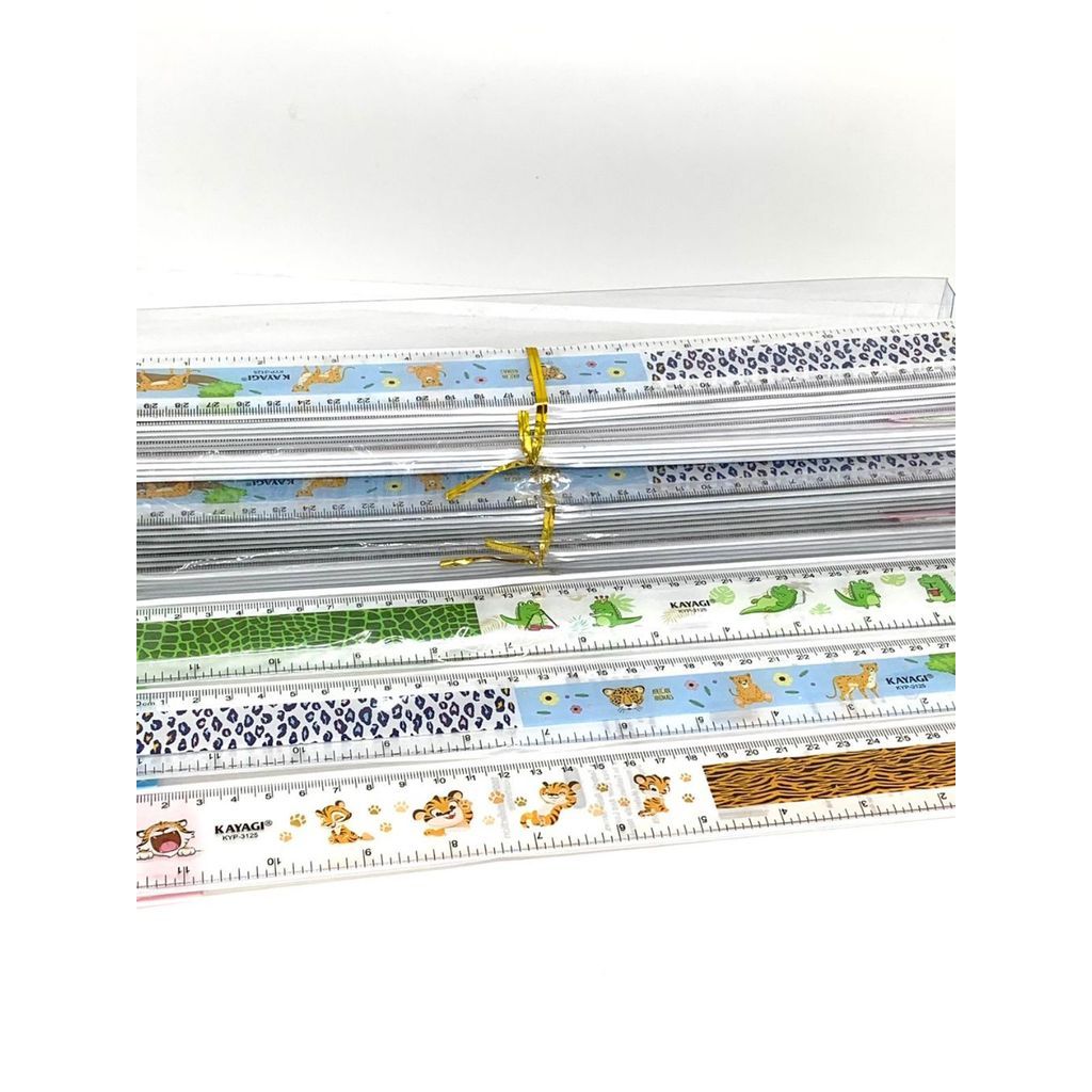 (12pcs) Penggaris 30 cm Fancy Karakter - Garisan 30 cm