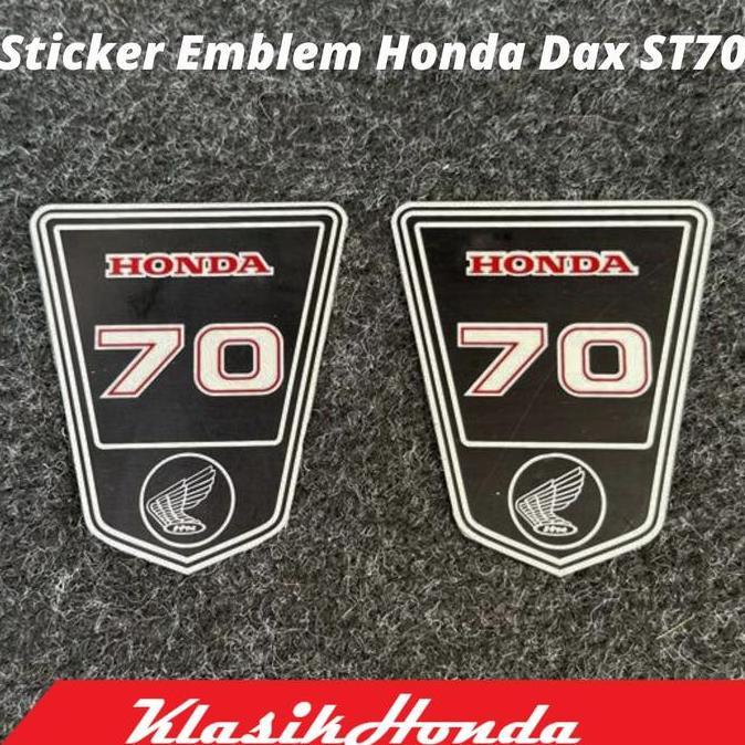 Sticker Almunium Honda Dax ST70 ST 70 BARU