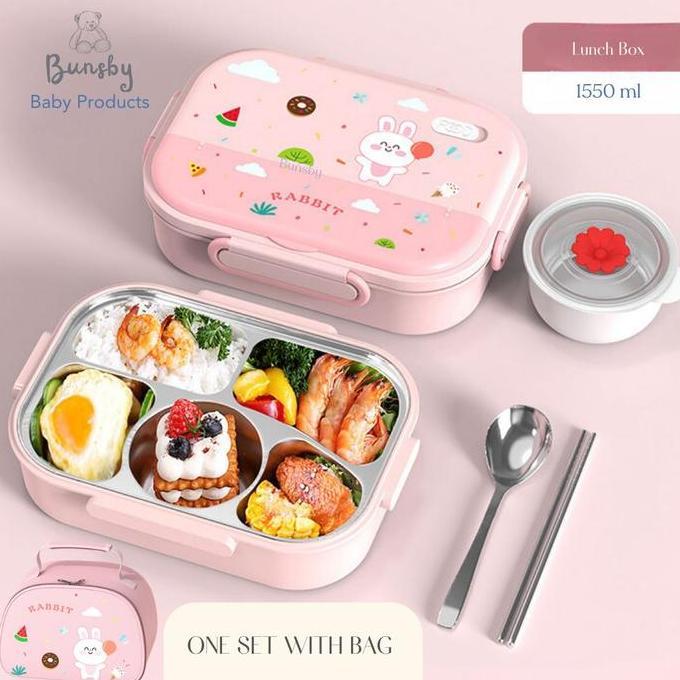 Buns Premium Stainless 316 lunch box | tempat makan anak stainless