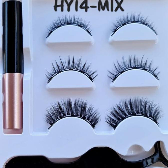 Eayea- Bulu Mata Magnet Natural . Eyelash Magnetic . Bulu Mata Liquid Waterproof