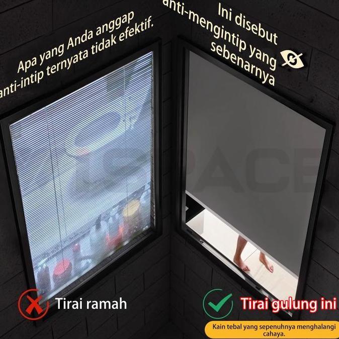 Tirai Gorden Tirai Kantor Tarik Roller Blind Tirai Jendela Aesthetic Gorden Tarik tirai roller Tirai