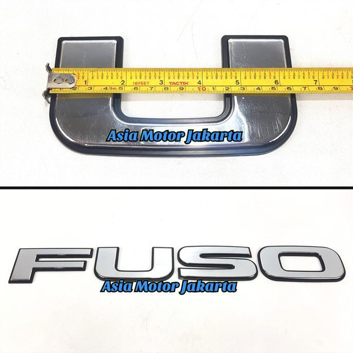 Mark - Emblem Fuso Chrome Besar - Truck Mitsubishi Fuso Supergreat Harga Spesial
