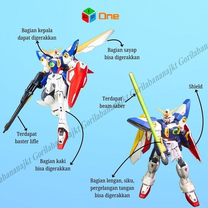 Dimari- Mainan Hg 1/144 Xxxg-01W Wing Warrior ColoniesLiberation