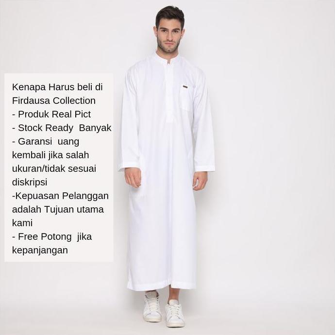 gamis jubah laki terbaru/gamis putih pria/gamis jumbo/jubah jumbo
