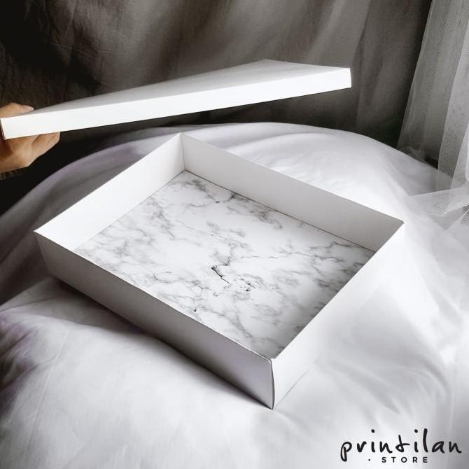 [PAKET 4 PCS] BOX LETTER CAKE 30x40 CM [BOX SAJA] /DUS KUE PUTIH TEBAL