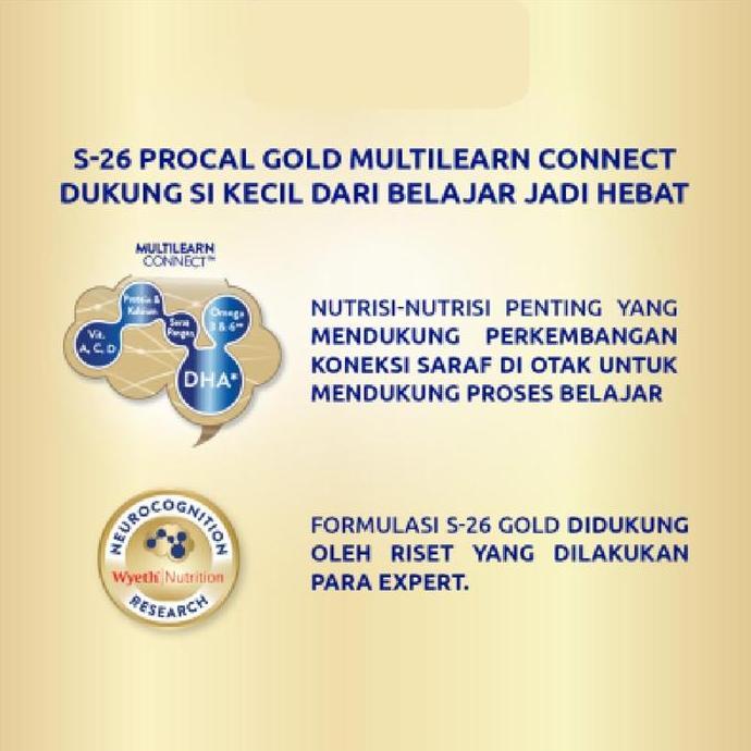 Milxia- S26 Procal Gold 3 Vanila Susu Tin 900 G