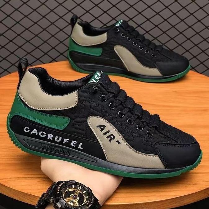 Sepatu Pria Sneakers Sol Rubber Karet Terbaru Keren Buat Gaya Tren Saat Ini Sepatu Cowok Leather Cas
